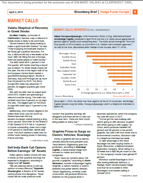 Bloomberg Brief 02.04.2015